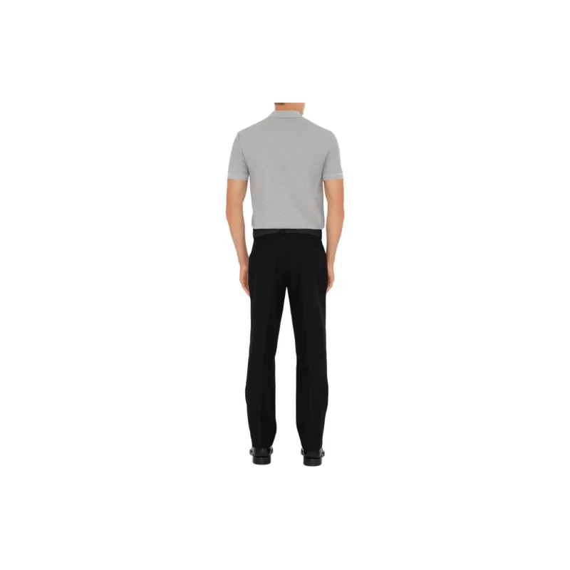 Burberry Logo embroidered Cotton Polo Shirt-2