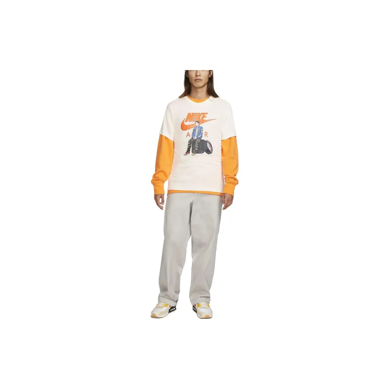 Nike T Shirts Men Light Ivory-1