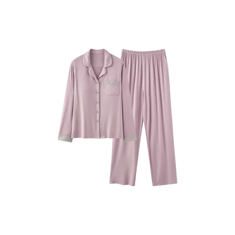 William Pajama Set Women's Light Purple-0
