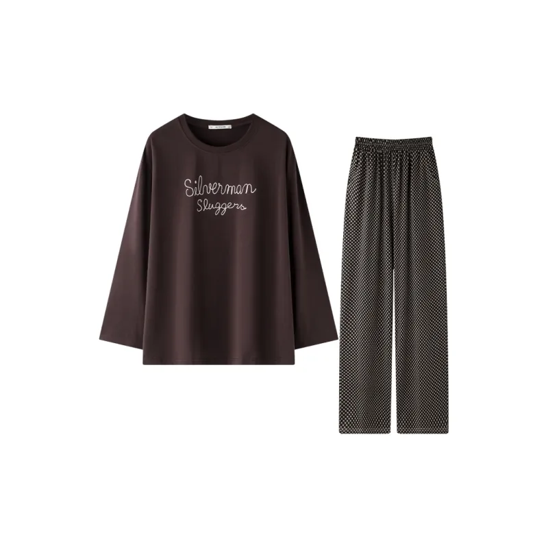 MEITENG Pajama Set Women's Russet-0