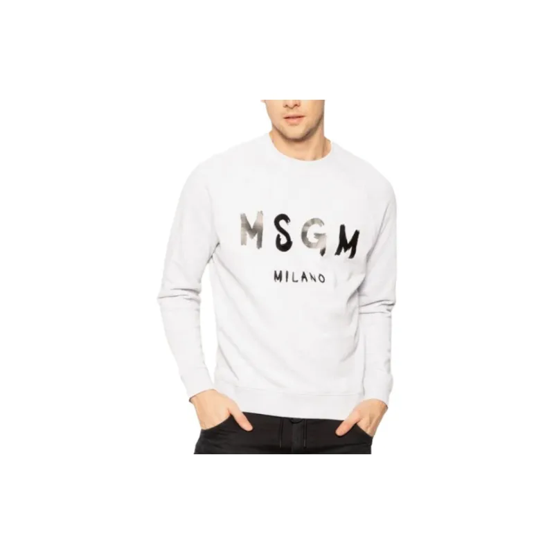 MSGM Sweatshirts Men Gray-2