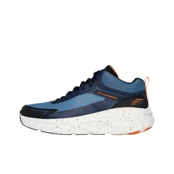 Skechers Relaxed Fit Abrasion Resistant Waterproof And Breathable Mid Top Casual Shoes Men's Blue Orange