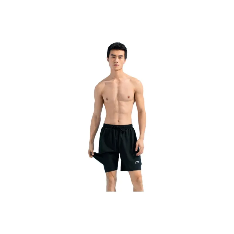 LINING Men's Swimwear Men Swimming Shorts+Swim Bag-4