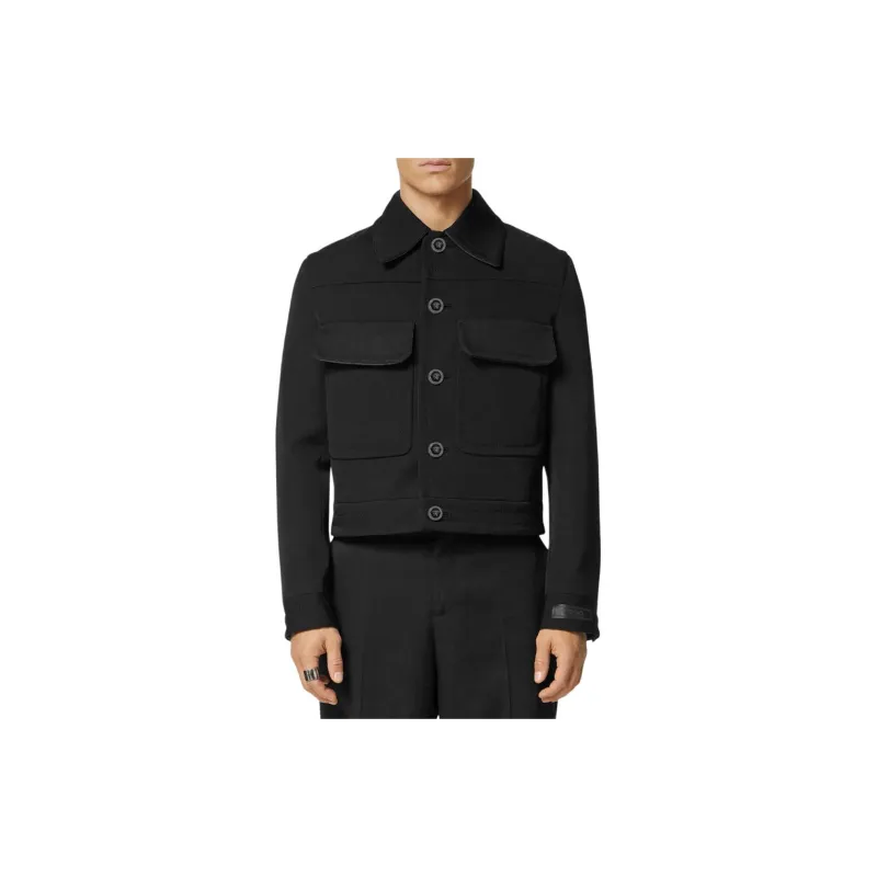 VERSACE Wool-blend Twill Blouson Jacket-3