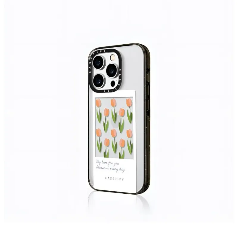 CASETIFY PC Material Floral Collection Tulip Phone Cases Compatibility IPhone 14/13/12/Plus/Pro/Max-1