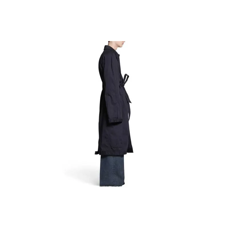 Balenciaga Belted Long Sleeved Coat-4