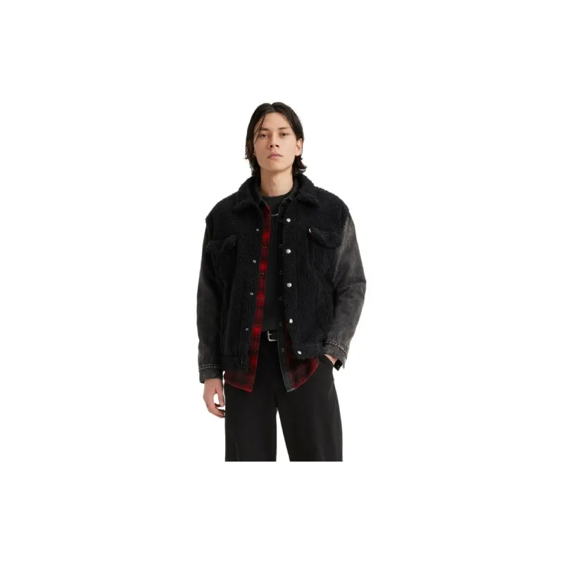 Levi's Denim Jacket Men's Black Gray-2