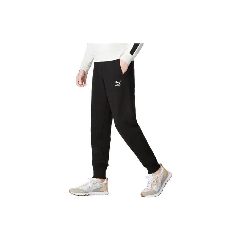PUMA Fall 2022 T7 Collection Knitted Sweatpants Men Black-2