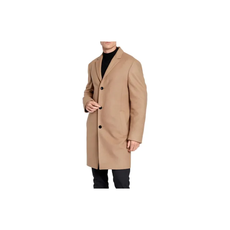 Calvin Klein Coats Men Camel-2