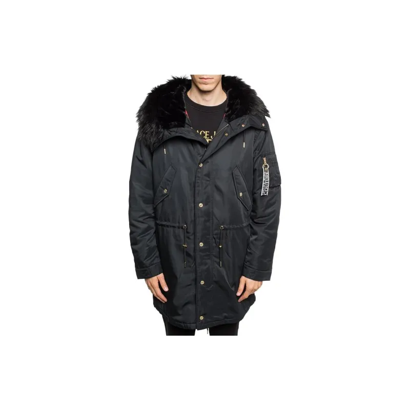 VERSACE JEANS COUTURE Coats Men Black-1