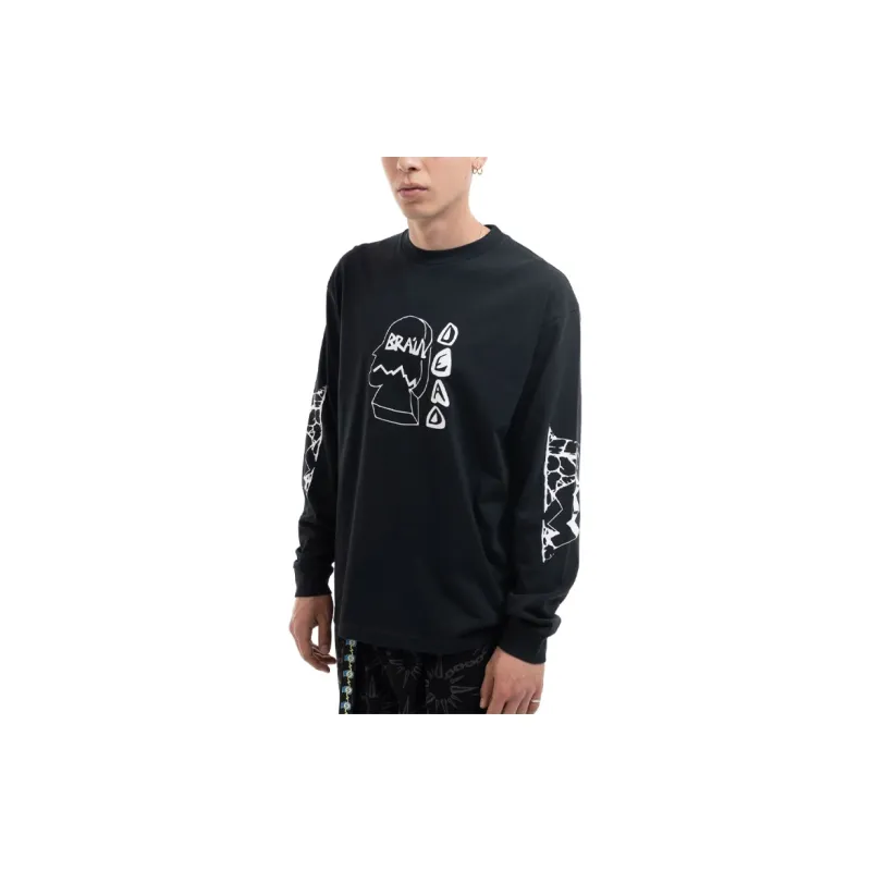 Brain Dead Trailhead Long Sleeve 'Washed Black'-3