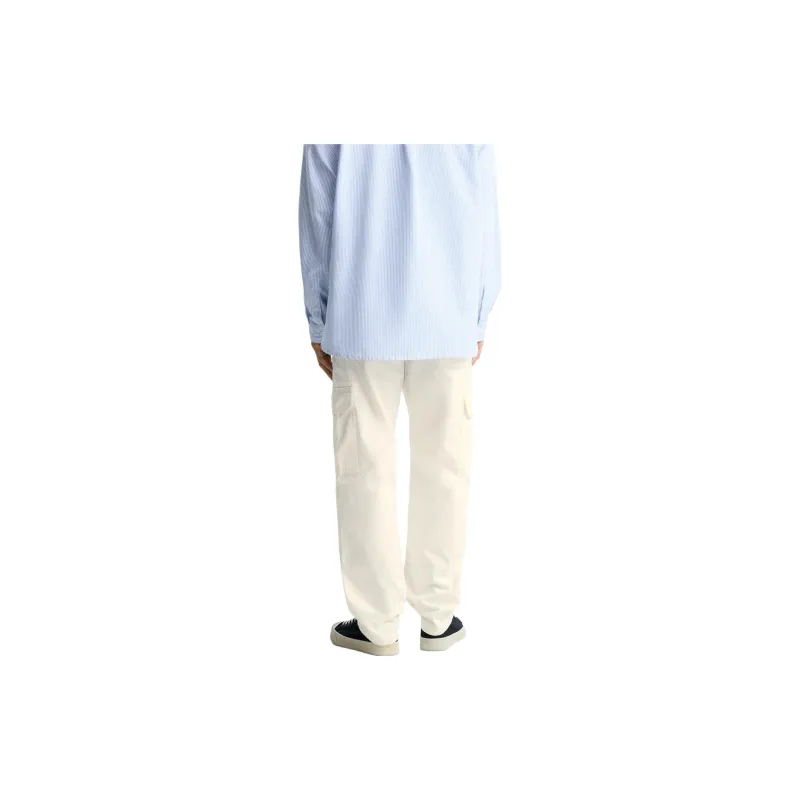ZARA Cargo Pants Men White-3