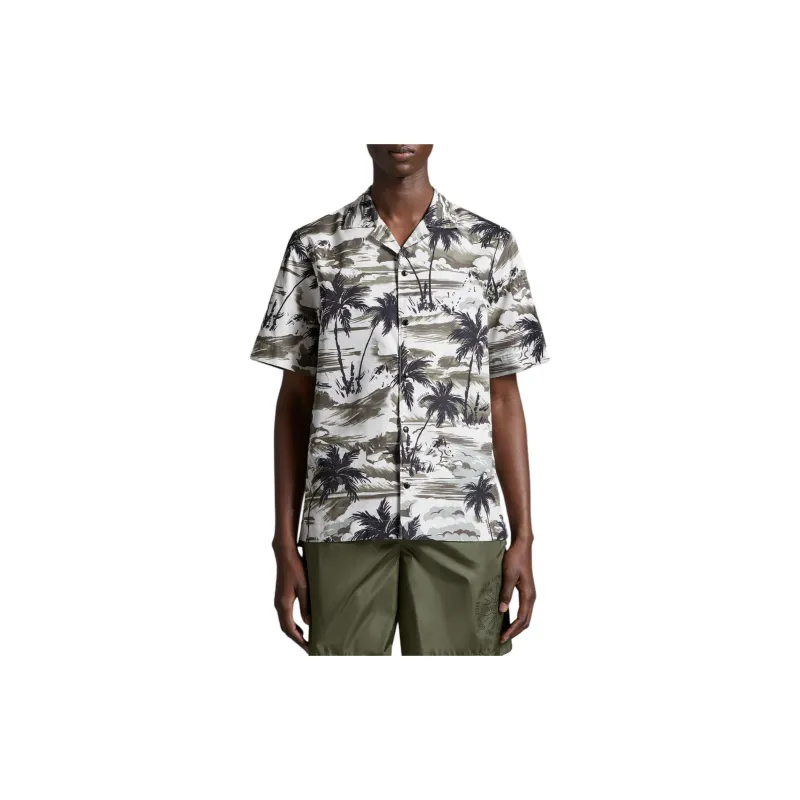 Moncler Graphic Printed Short Sleeved Shirt-1