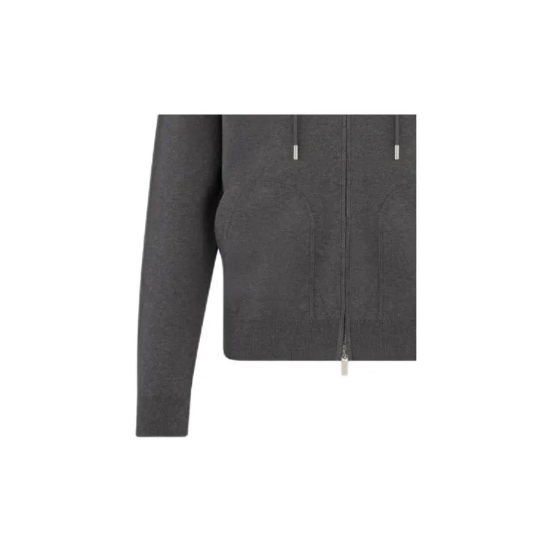 DIOR Logo Embroidered ZIp Up Hoodie-4