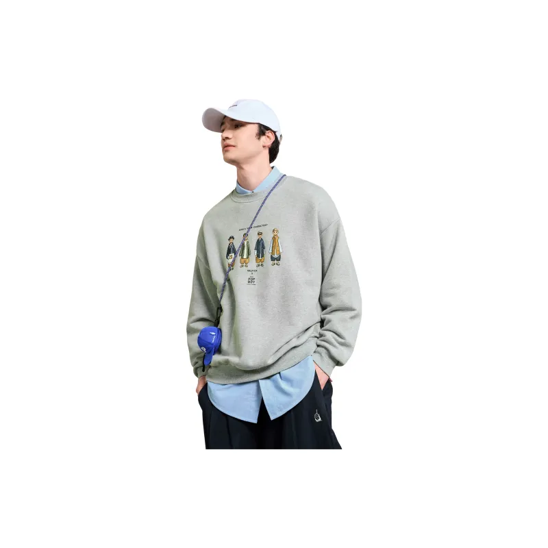 Nautica White Sail Sweatshirts Unisex-17