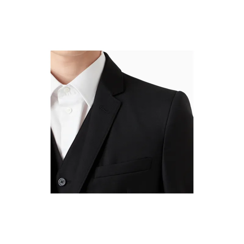 EMPORIO ARMANI Single breasted Worsted Virgin wool Jacket-3