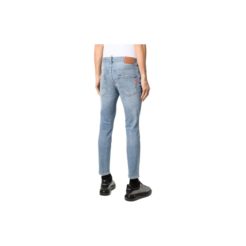 PHILIPP PLEIN Embroidered logo Slim fit Jeans-1