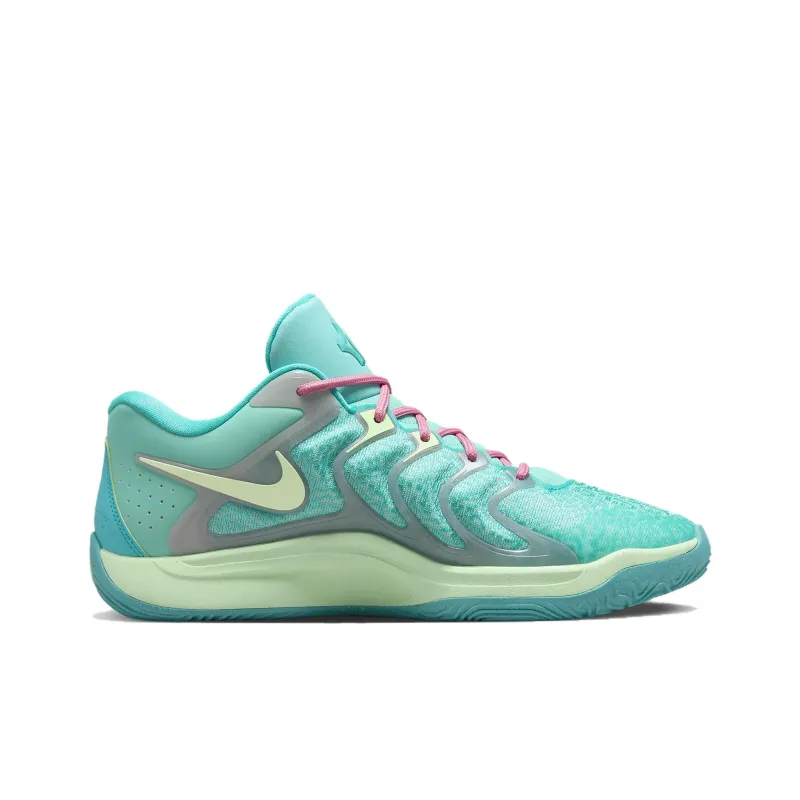 Jonquel Jones x Nike KD 17 Anti Slip Wear Resistant Low Top Basketball Shoes Men's Turquoise-1
