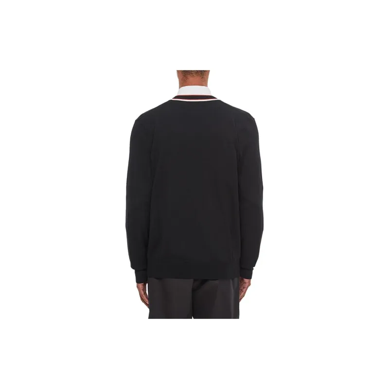 Alexander McQueen Striped V Neck Cardigan-1