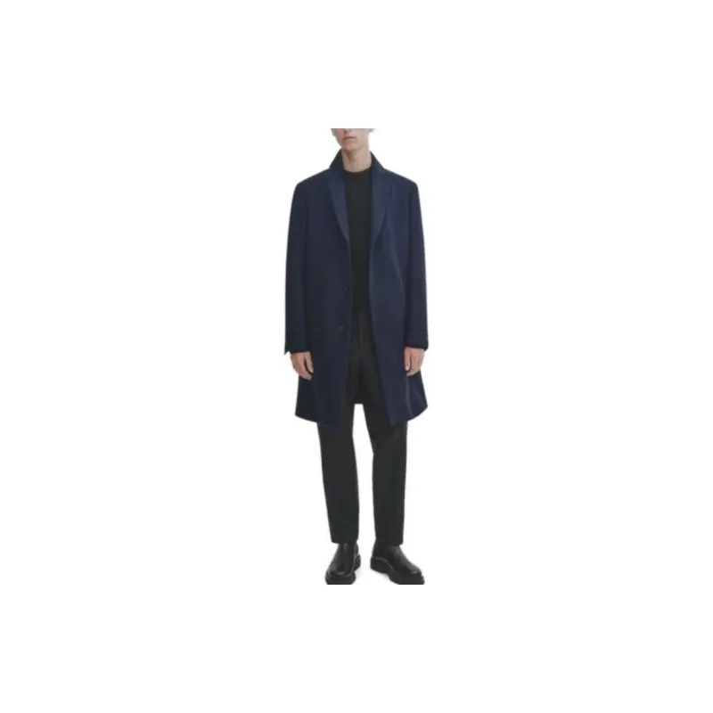 Massimo Dutti Coats Men's Navy Blue-1