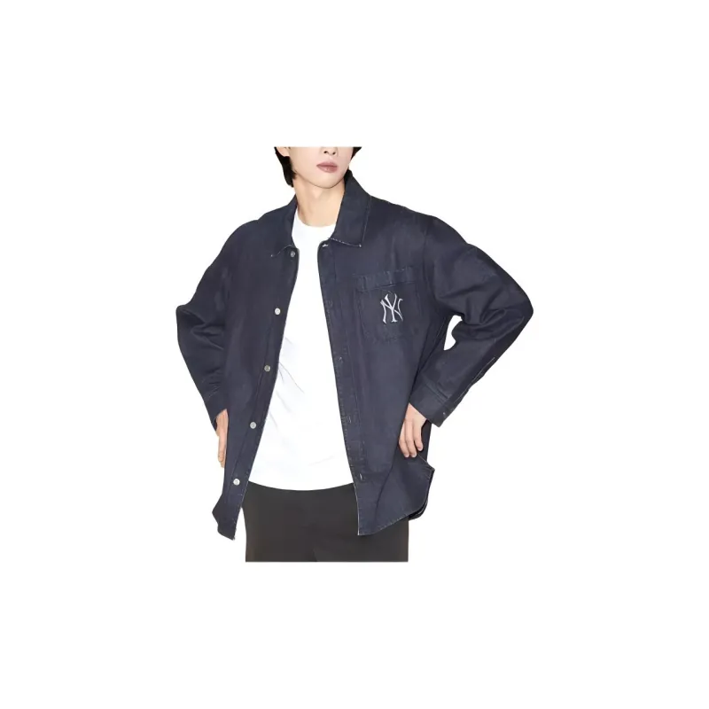 MLB New York Yankees Denim Jackets Unisex Black-2