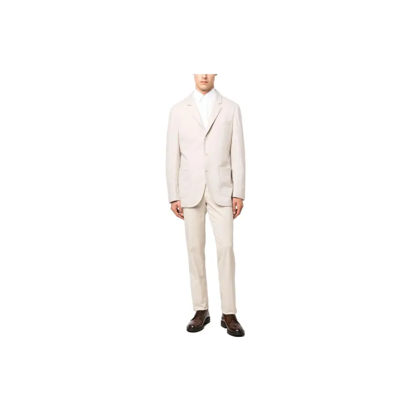 Brunello Cucinelli Peak Lapel Double Breasted Tailored Blazer-1