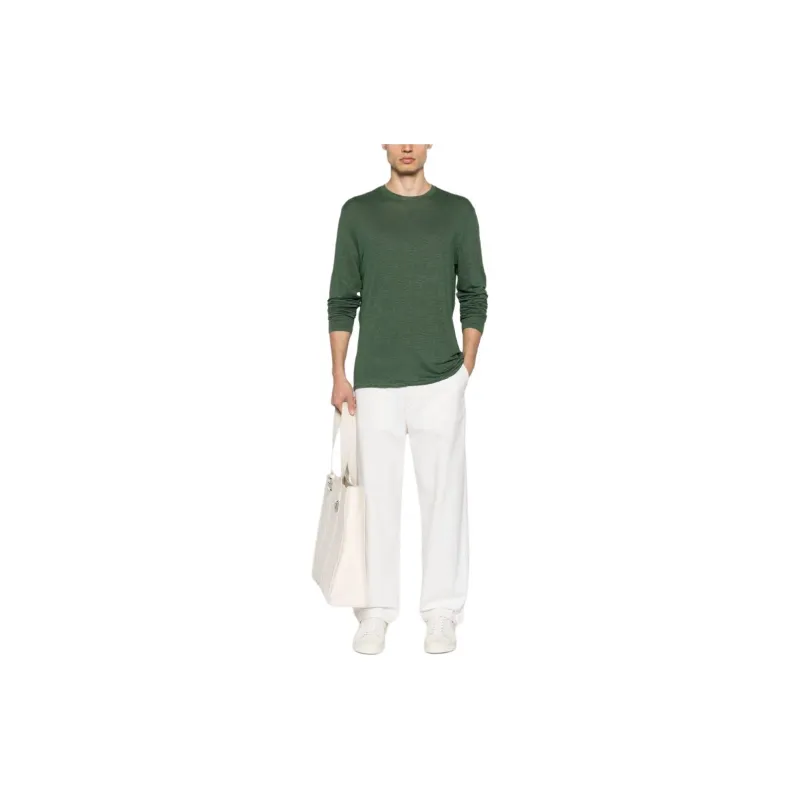 Majestic Filatures Mélange Linen blend T shirt-1