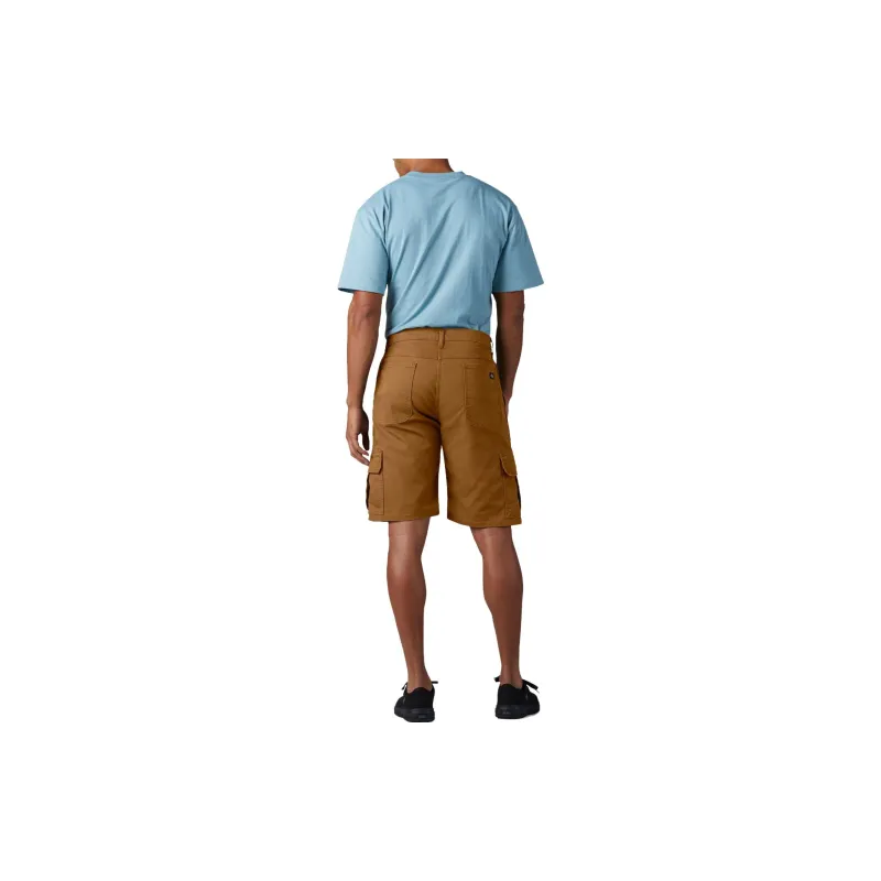 Dickies Flex Relaxed Fit Duck Cargo Shorts 11' Casual Shorts Men's Brown-4