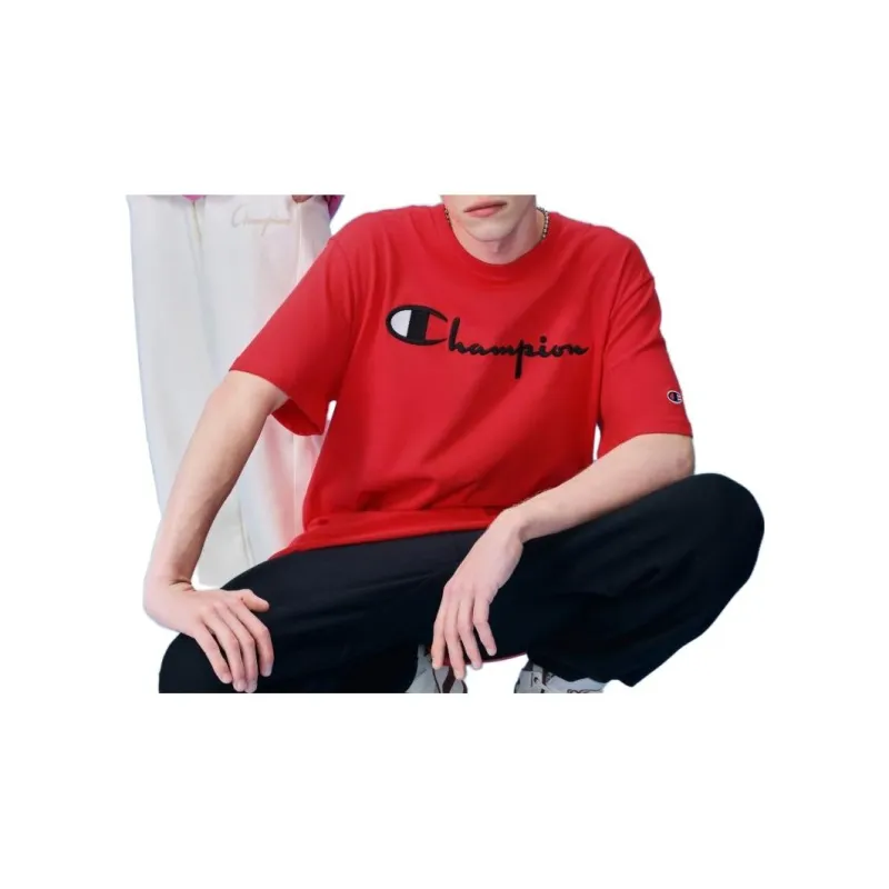 Champion T Shirt US Version Unisex Dark Red-5