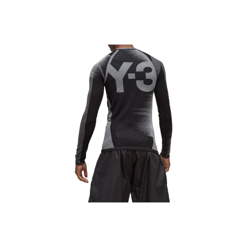 Y-3 Stripe-print Long-sleeved T-shirt-4