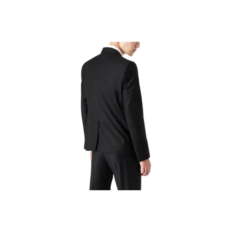 EMPORIO ARMANI Single breasted Worsted Virgin wool Jacket-2
