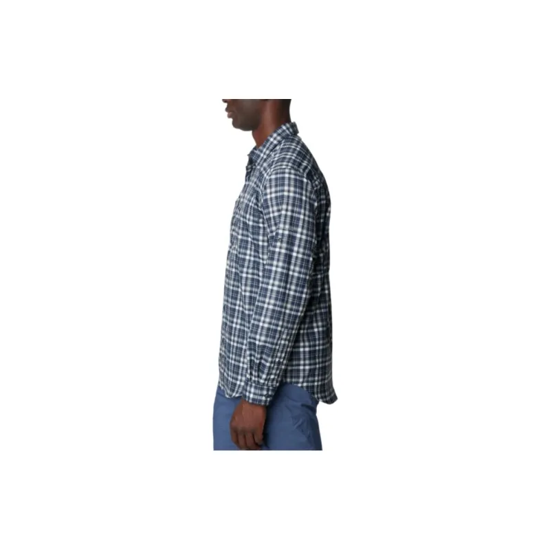 Columbia Silver Ridge™ Utility Lite Plaid Shirt Shirt Men's College Navy Blue Plaid-2