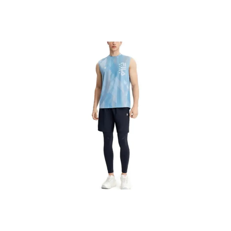 FILA T-Shirts Men Light Blue-1
