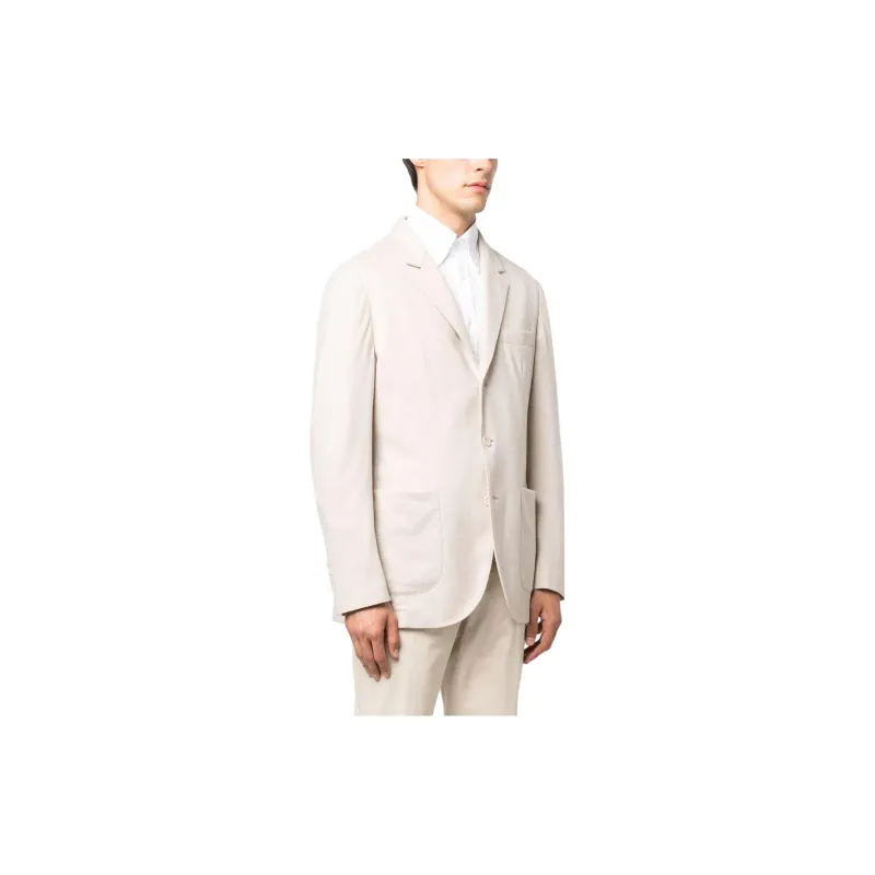 Brunello Cucinelli Peak Lapel Double Breasted Tailored Blazer-3