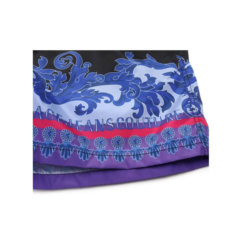 VERSACE JEANS COUTURE Pattern Printed Drawstring Shorts-5