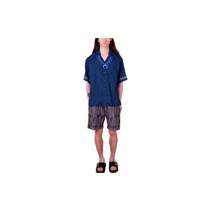 Kapital Feather Denim Shorts-2