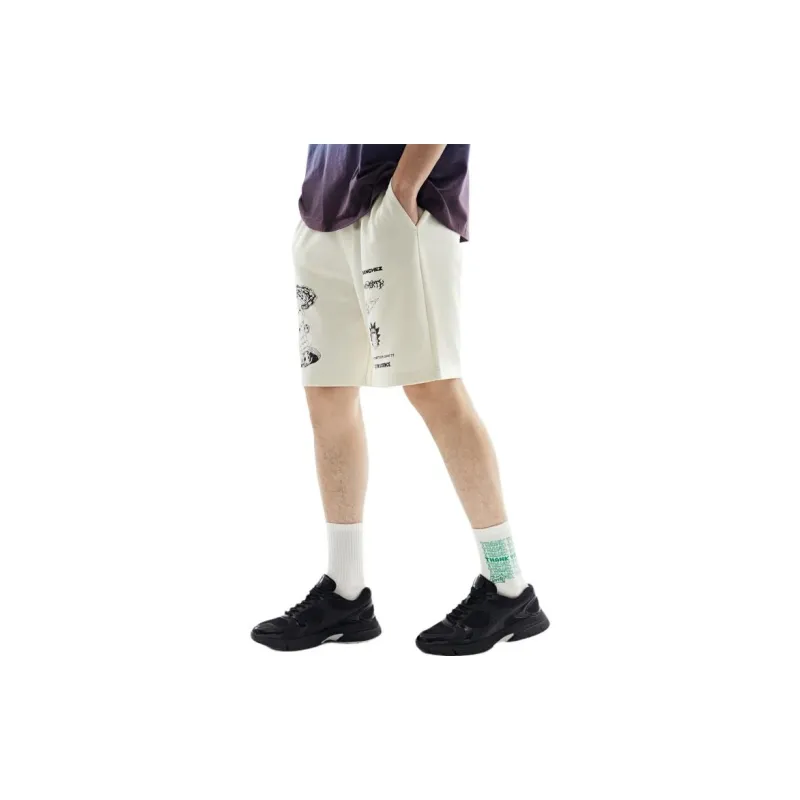 H&M Casual Shorts Men's White/Rick And Morty-1