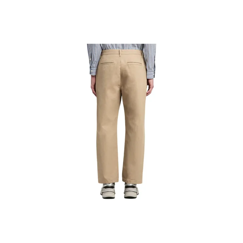 PALM ANGELS Logo Printed Straight Leg Chino Pants-1