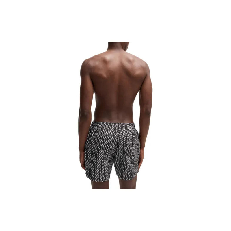 HUGO BOSS Geometric-print Swim Shorts-2