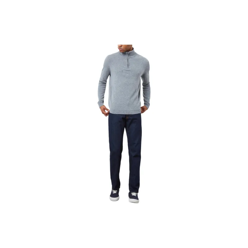 PRINGLE OF SCOTLAND SS24 Cashmere Sweater Men's Gray-1