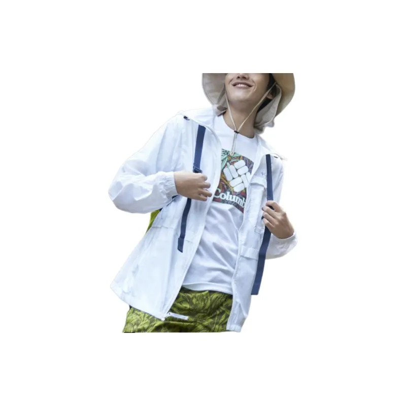 Columbia Breathable Sun Protection Clothing Men's White-3