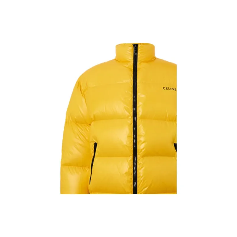 CELINE Logo Printed Zip Up Parka-3