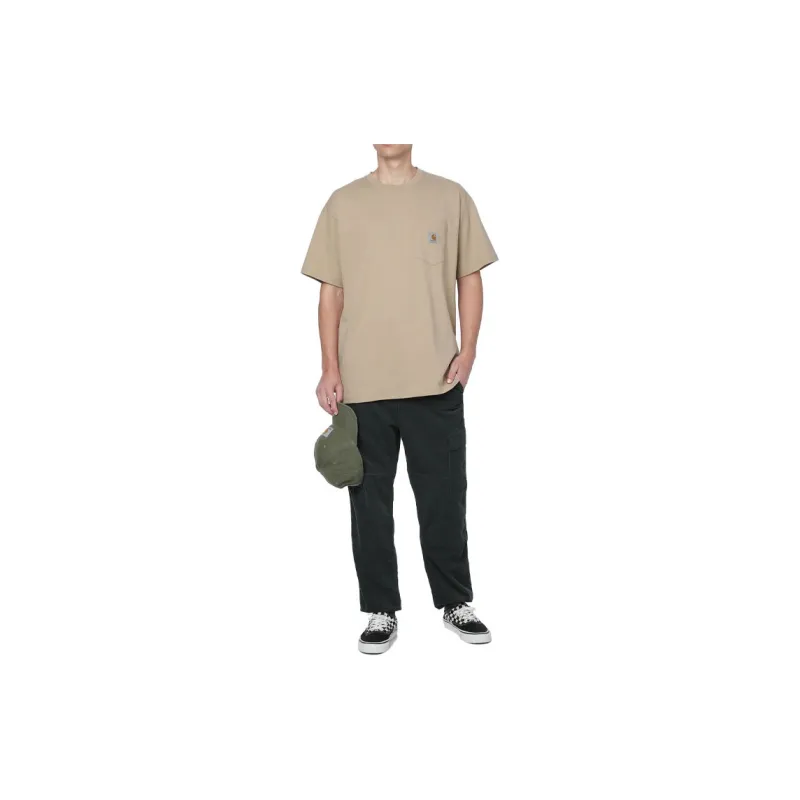 Carhartt WIP T Shirts Men Brown-2