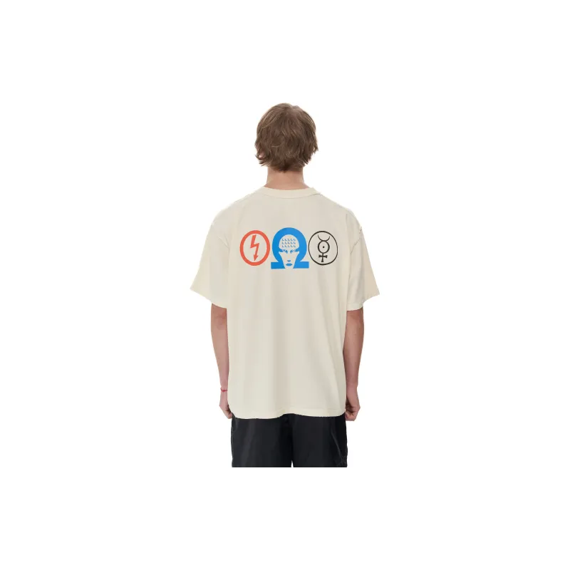 False Perception T Shirt Unisex Distressed White-2
