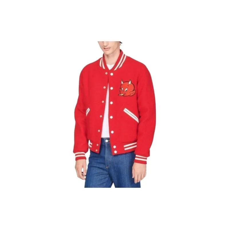 Sandro x HOT STUFF Baseball Jacket Men's-4
