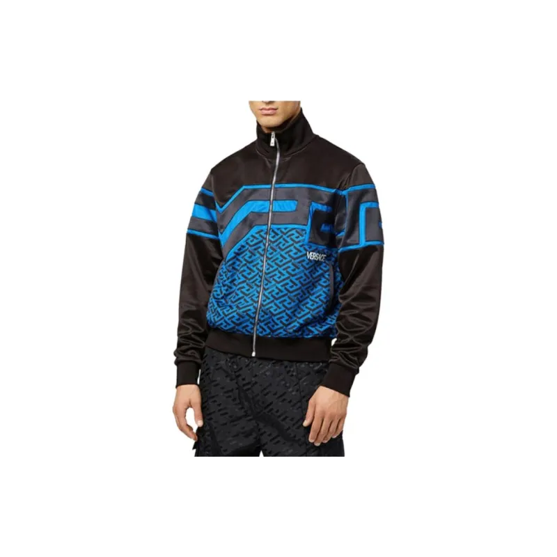 VERSACE Two Tone Monogram Track Jacket-1