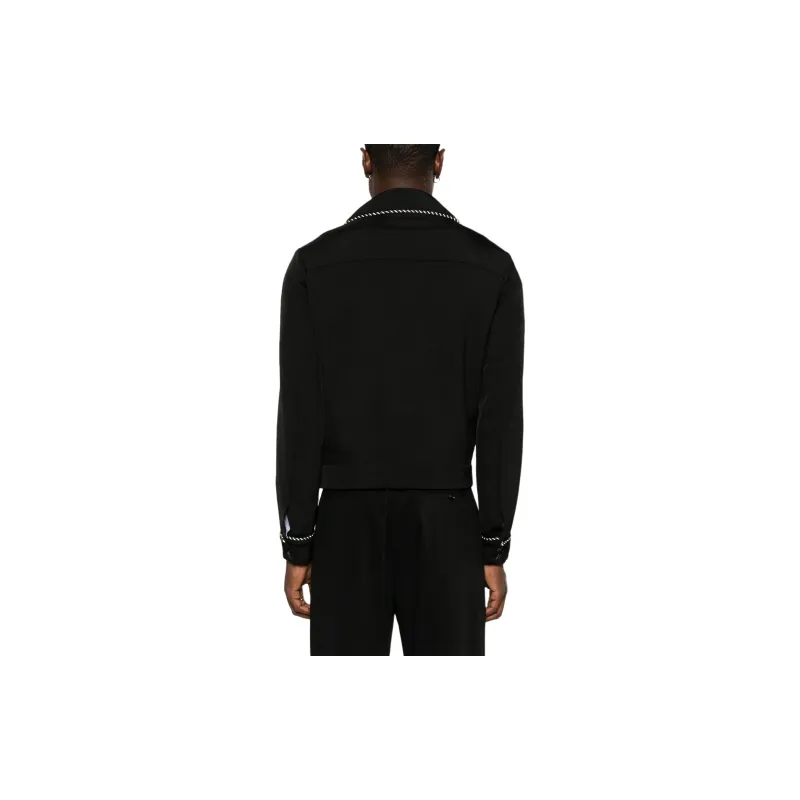 AMIRI Leopard Buttoned Cadet Jacket-2
