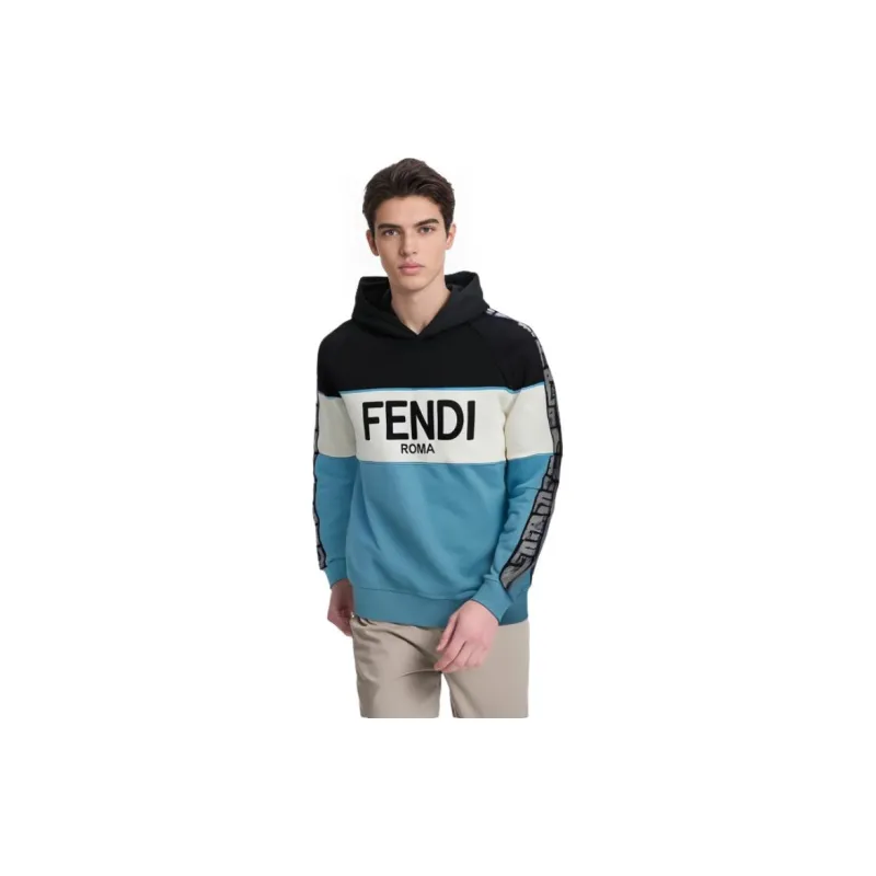 FENDI Logo Embroidered Hoodie-6