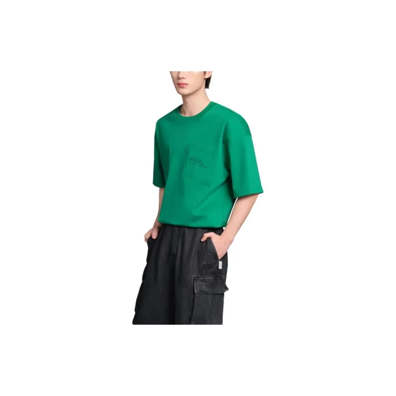 LiNing Sports Trendy Collection Weekend Youth T-Shirt Unisex Turquoise Scallion Green-3