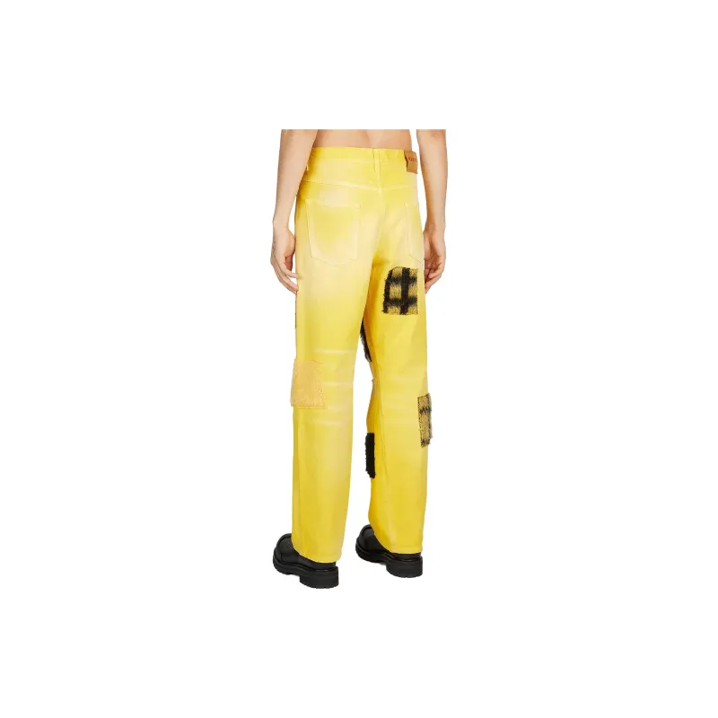 MARNI Mohair Patchwork Pants-3